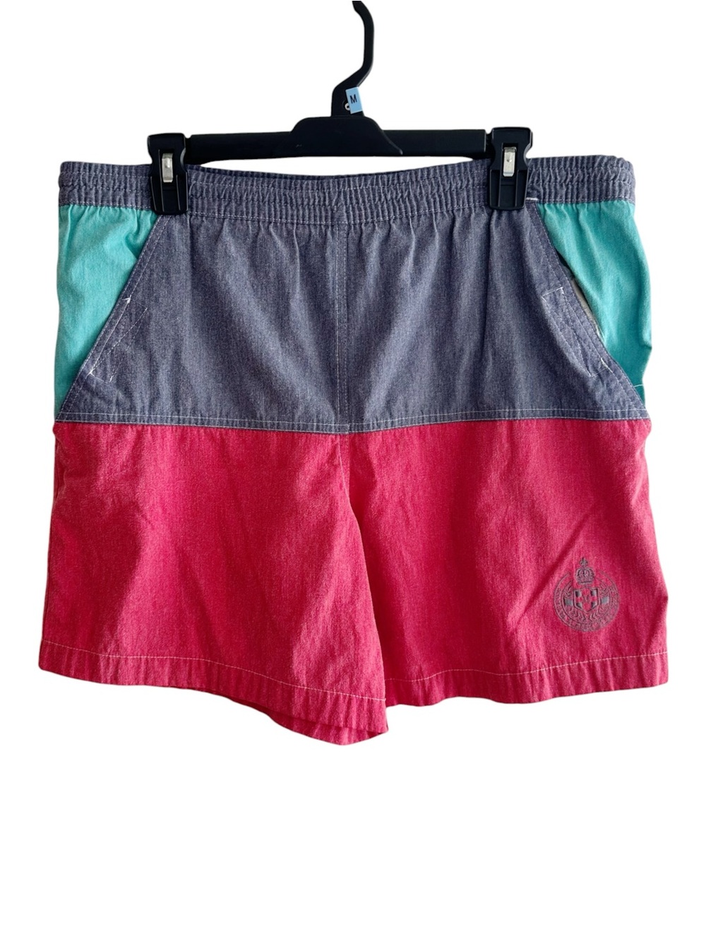 Members Only Vintage Colorblock Swim Shorts READ